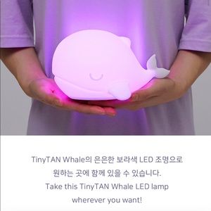 Official TinyTAN Purple Whale Mood Lamp